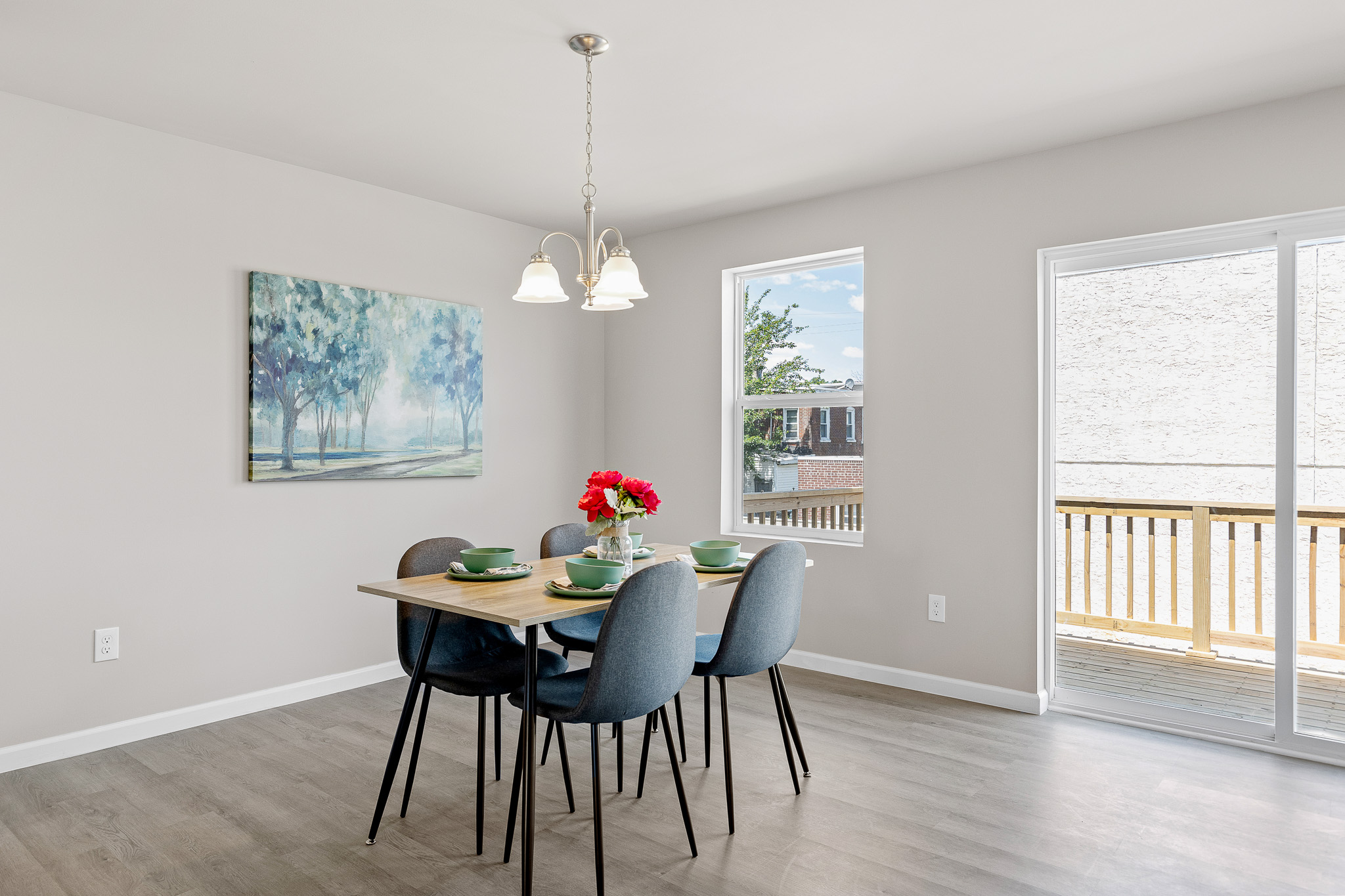 Completed home dining area reference